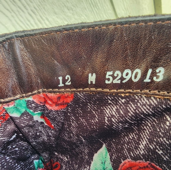 Leather Brown Zodiac Lace Up Women's Boots - Picture 4 of 7